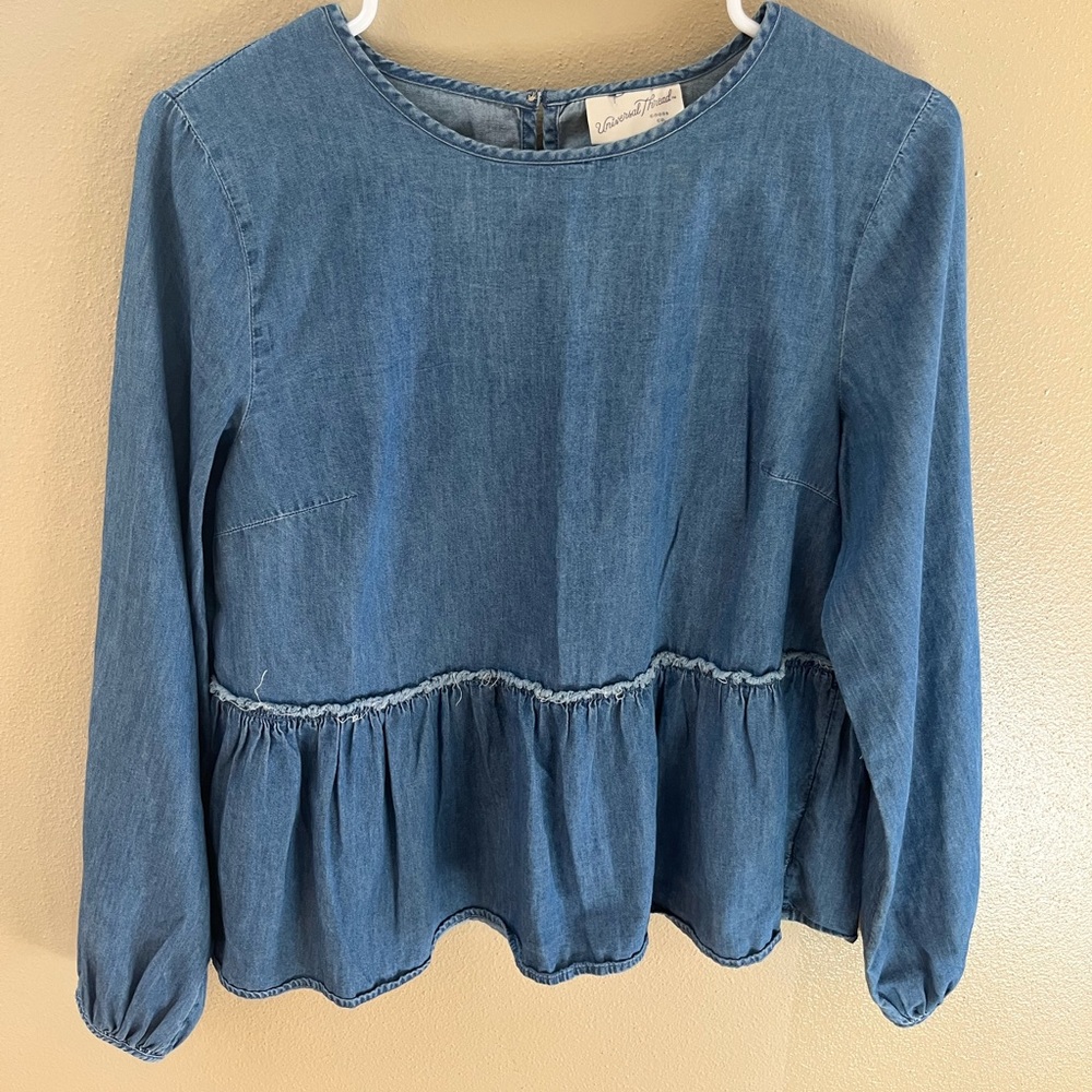 Denim Style Womens Top